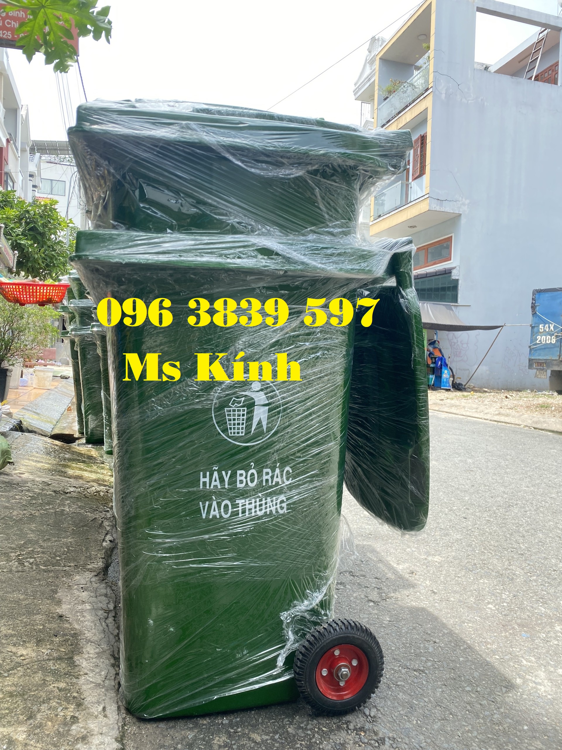 Sản xuất thùng rác nhựa composite 240 lít bền đẹp, chống cháy - 096 3839 597 Ms Kính